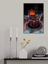 Jakarta City View at Night. Poster och Canvastavla