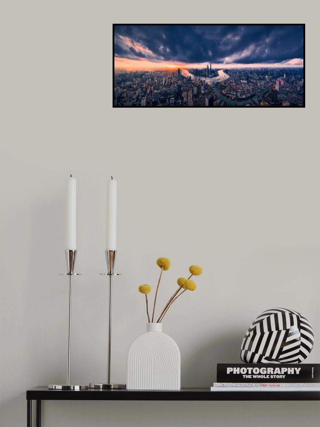 Shanghai in the cloud Poster och Canvastavla