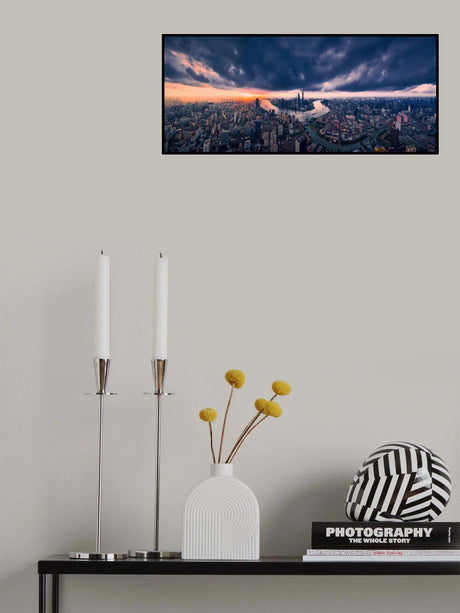 Shanghai in the cloud Poster och Canvastavla