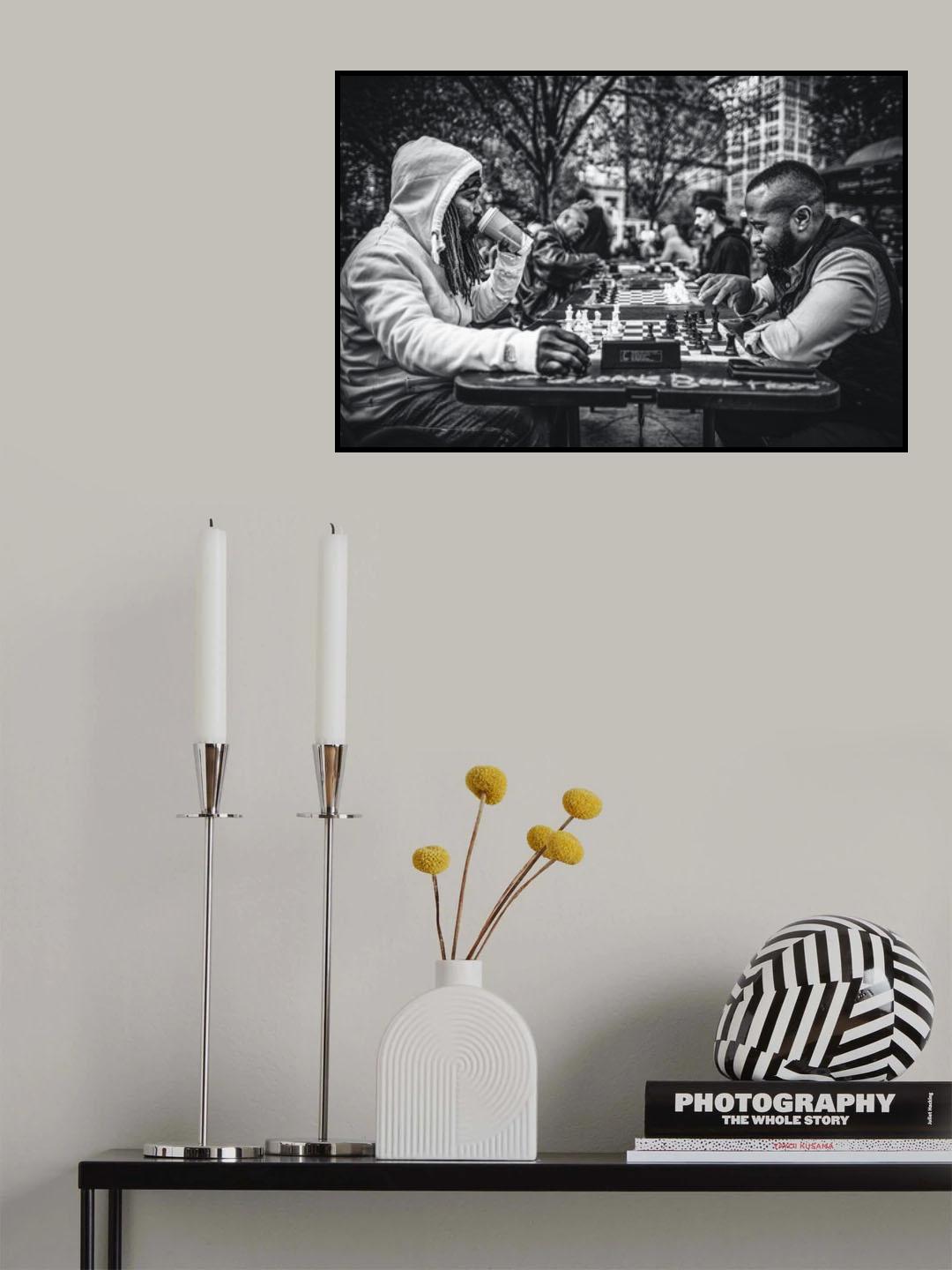 Street chess battle Poster och Canvastavla