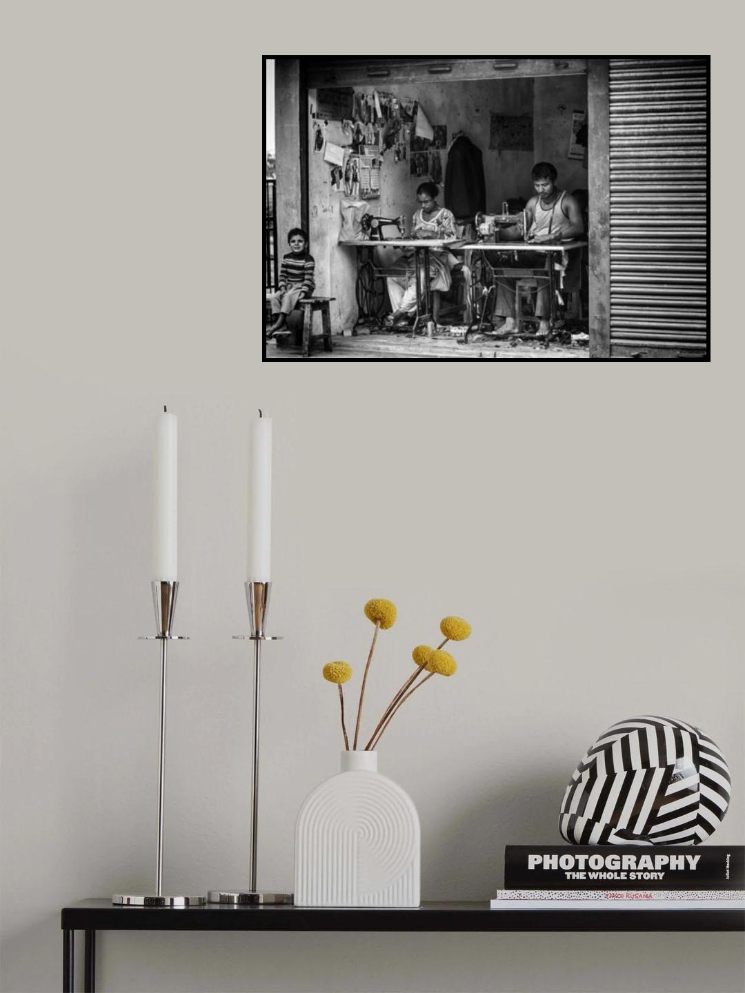 Father, Mother and Son Poster och Canvastavla