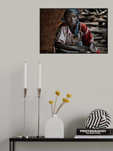 Sadness in her eyes - Benin Poster och Canvastavla