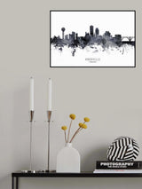 Knoxville Tennessee Skyline Poster och Canvastavla