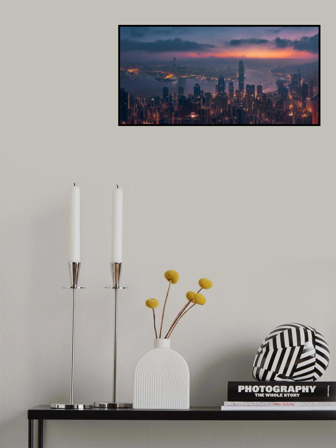 Sunrising Hong Kong Poster och Canvastavla
