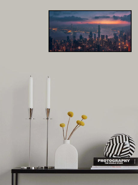 Sunrising Hong Kong Poster och Canvastavla