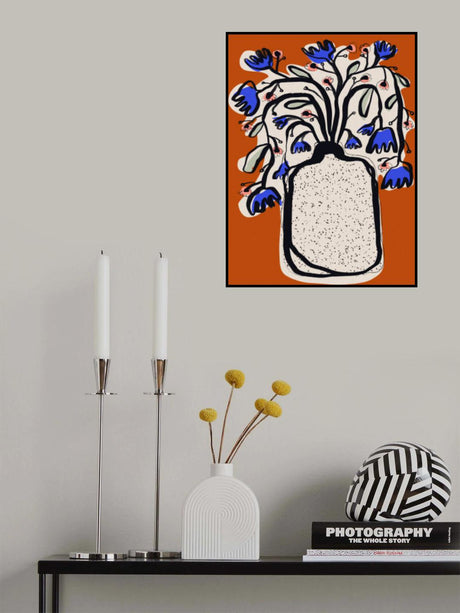 Lovelyflowerbouquet(orange Version) Poster och Canvastavla