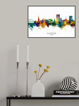 Blackburn England Skyline Poster och Canvastavla