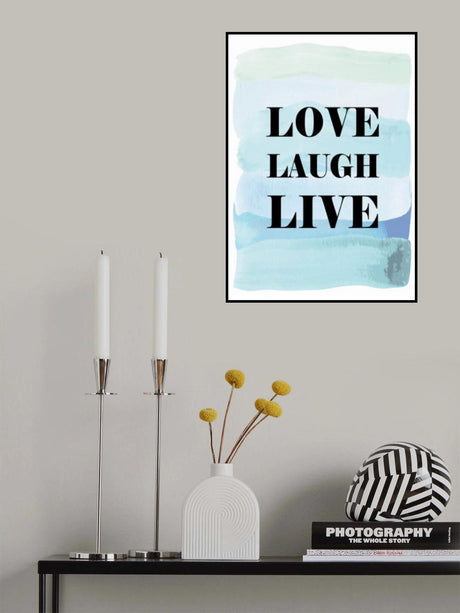 Love Laugh Live Poster och Canvastavla
