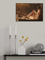READING IN THE FOREST Poster och Canvastavla