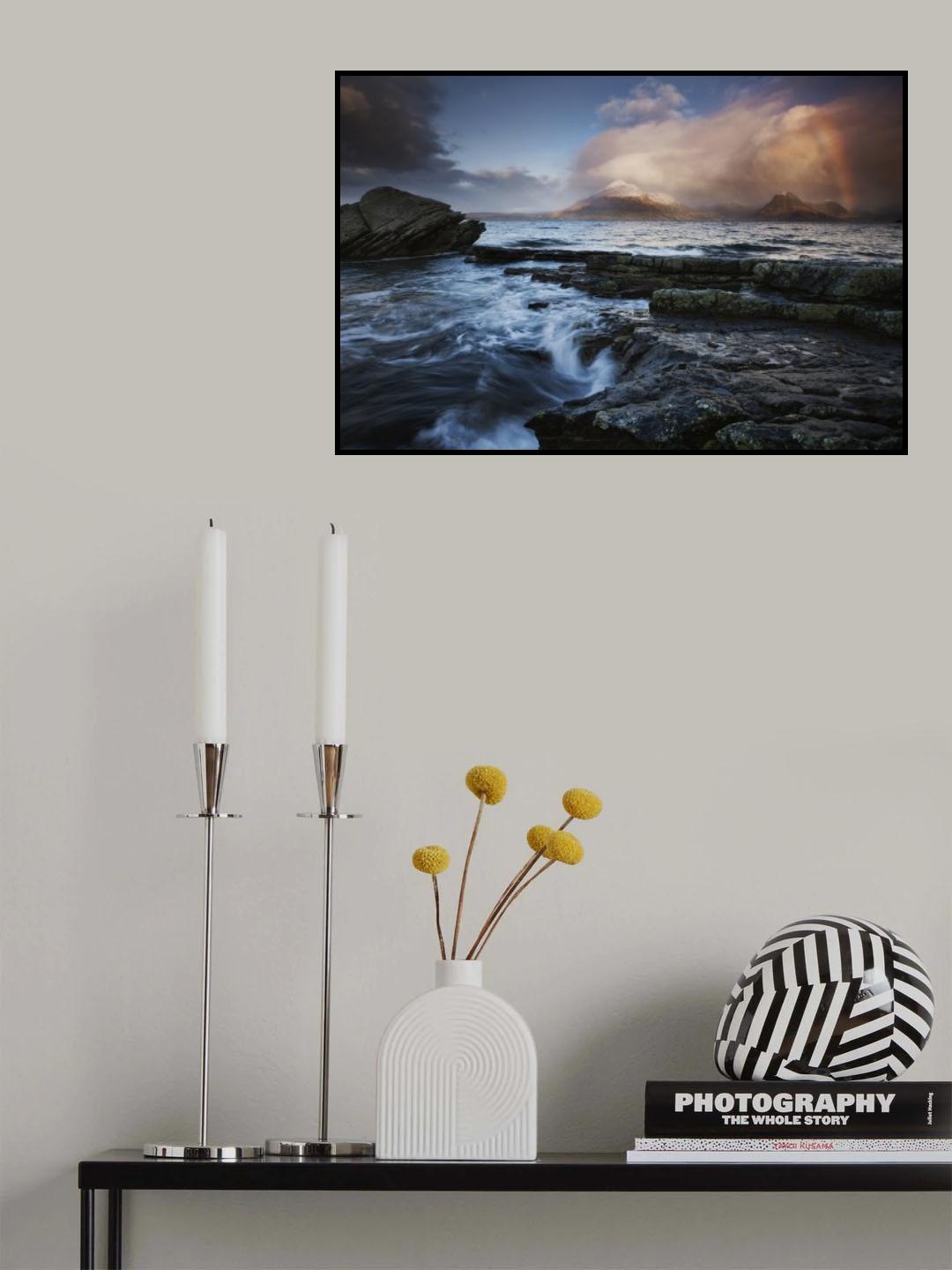 Rainbow at Elgol Poster och Canvastavla
