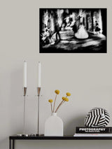 At night in the alleys of San Gimignano Poster och Canvastavla