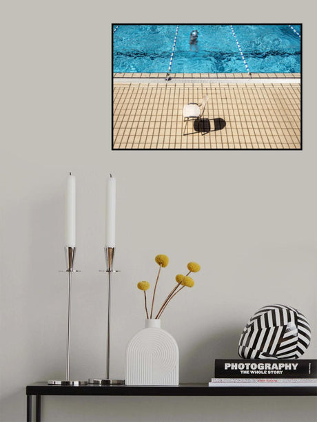 at the pool Poster och Canvastavla