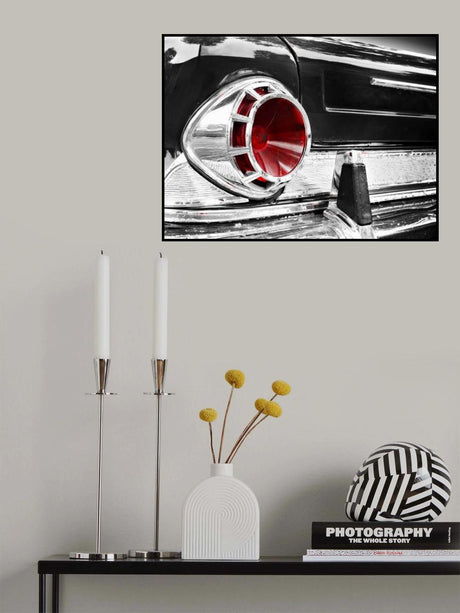 US classic car 1963 New Yorker rear abstract Poster och Canvastavla