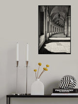 Curved Corridor Poster och Canvastavla