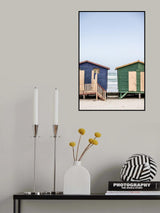 Blue & Green Hut Poster och Canvastavla