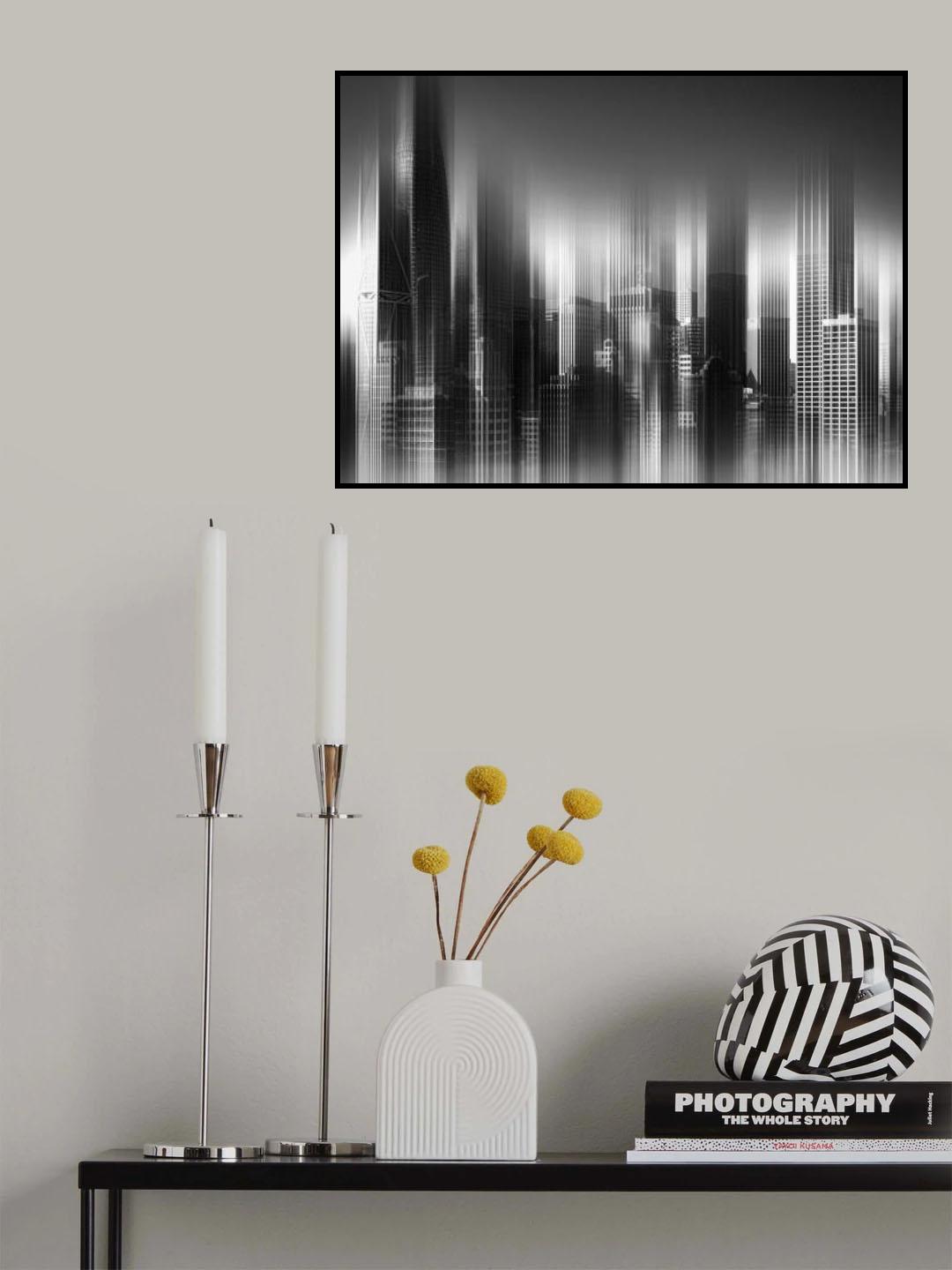 San Francisco in black and white Poster och Canvastavla