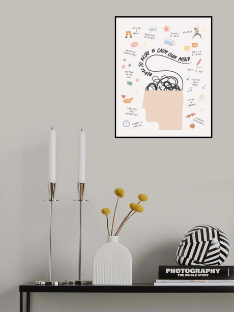 Way To Calm Mind Poster och Canvastavla
