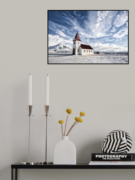 Hellnar Chuch in Spring Poster och Canvastavla