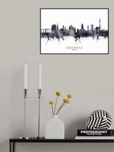 Huddersfield England Skyline Poster och Canvastavla