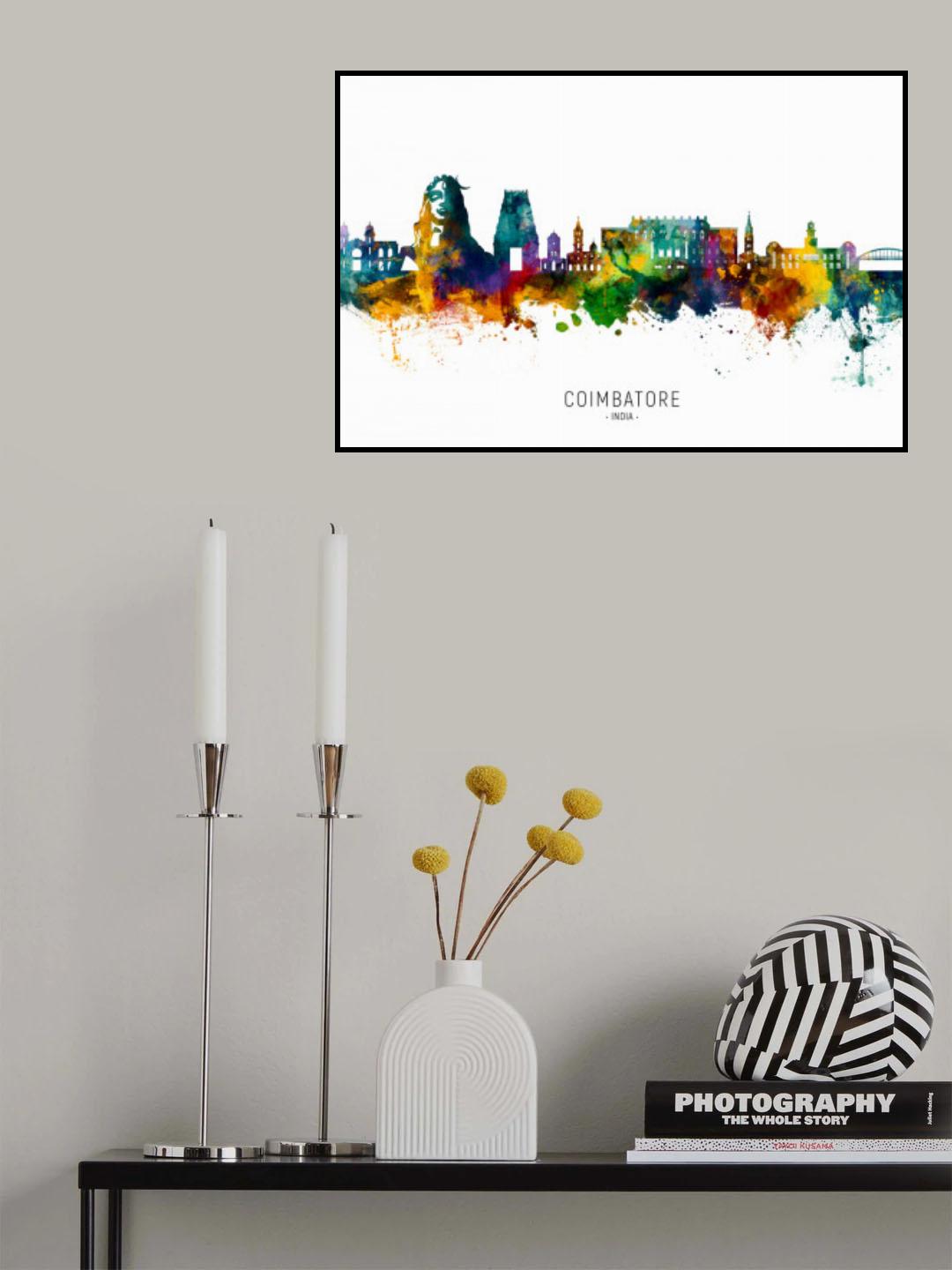 Coimbatore Skyline India Poster och Canvastavla