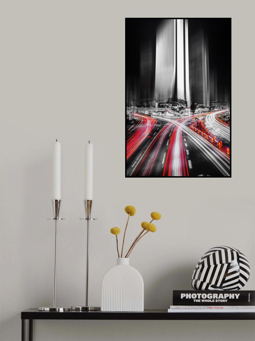 Night flow Poster och Canvastavla