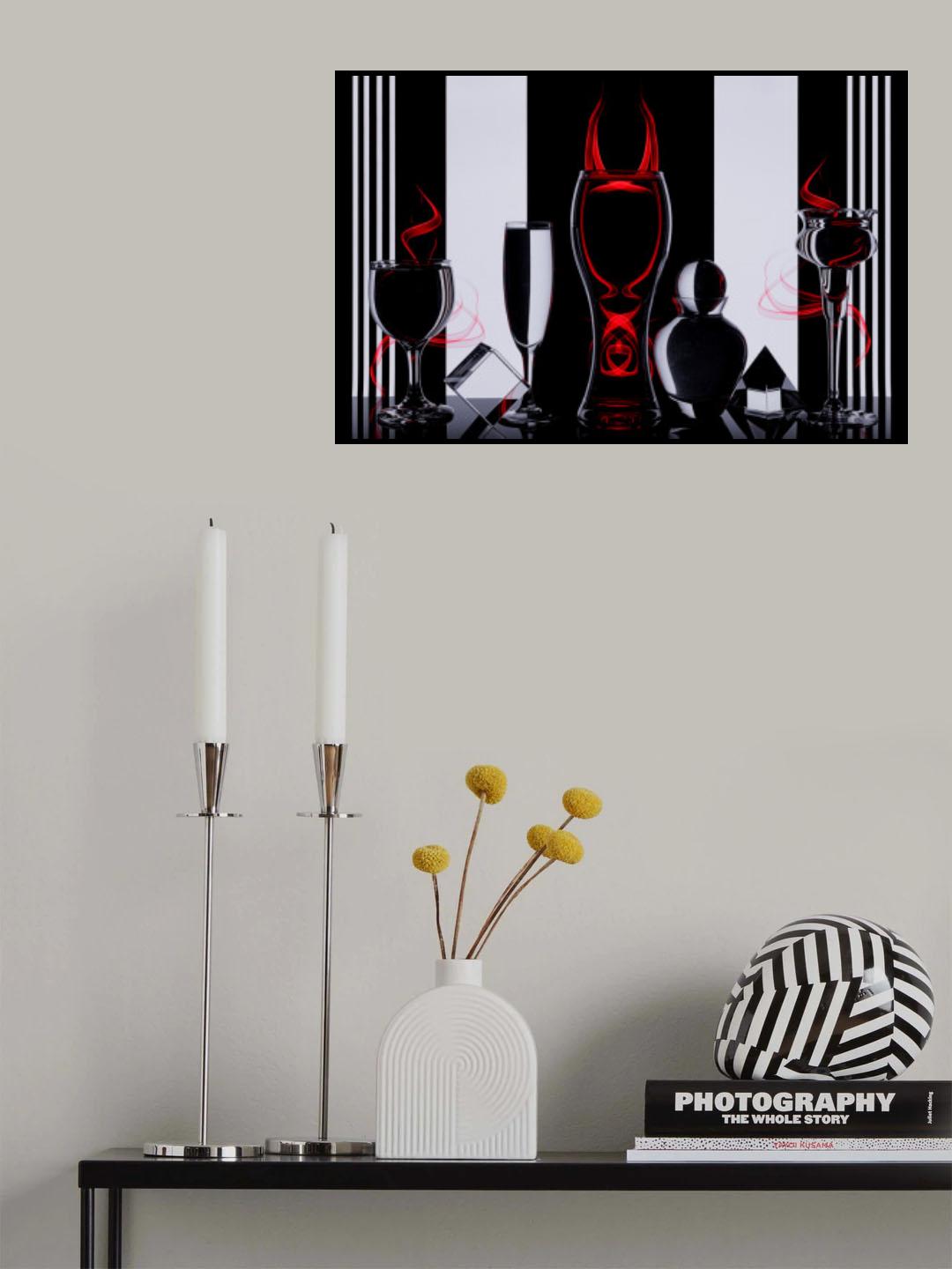 Red Impression Poster och Canvastavla