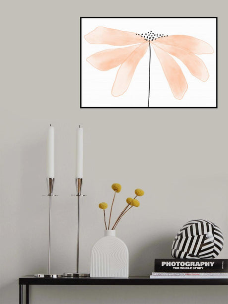 Peach Flower Poster och Canvastavla