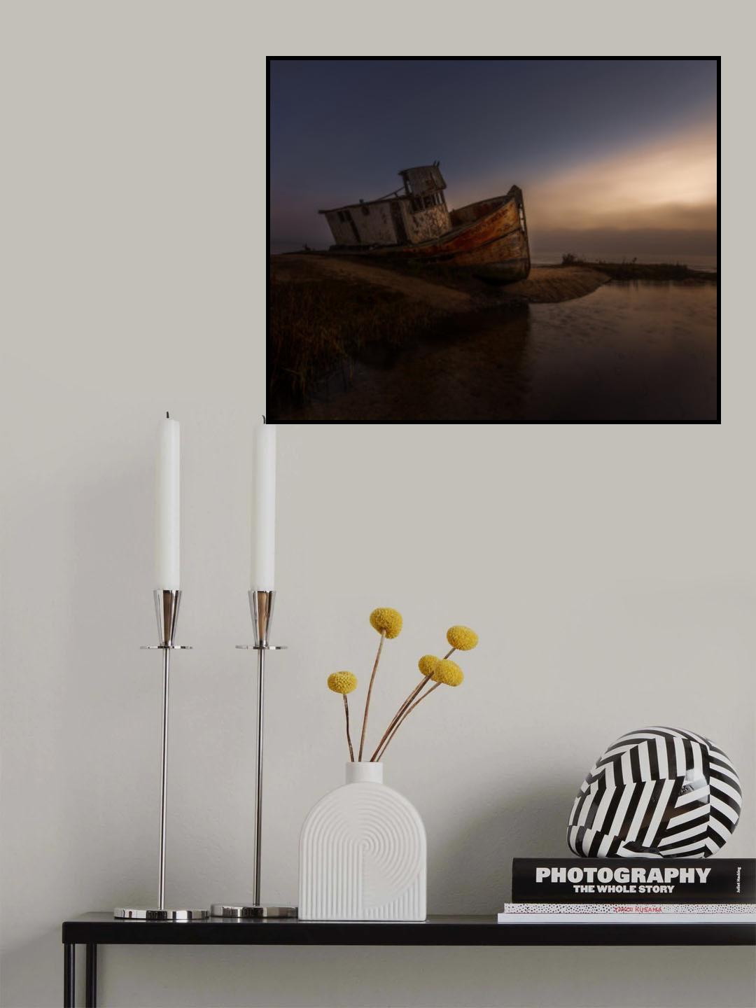 Time Passes Like a Cloud Poster och Canvastavla