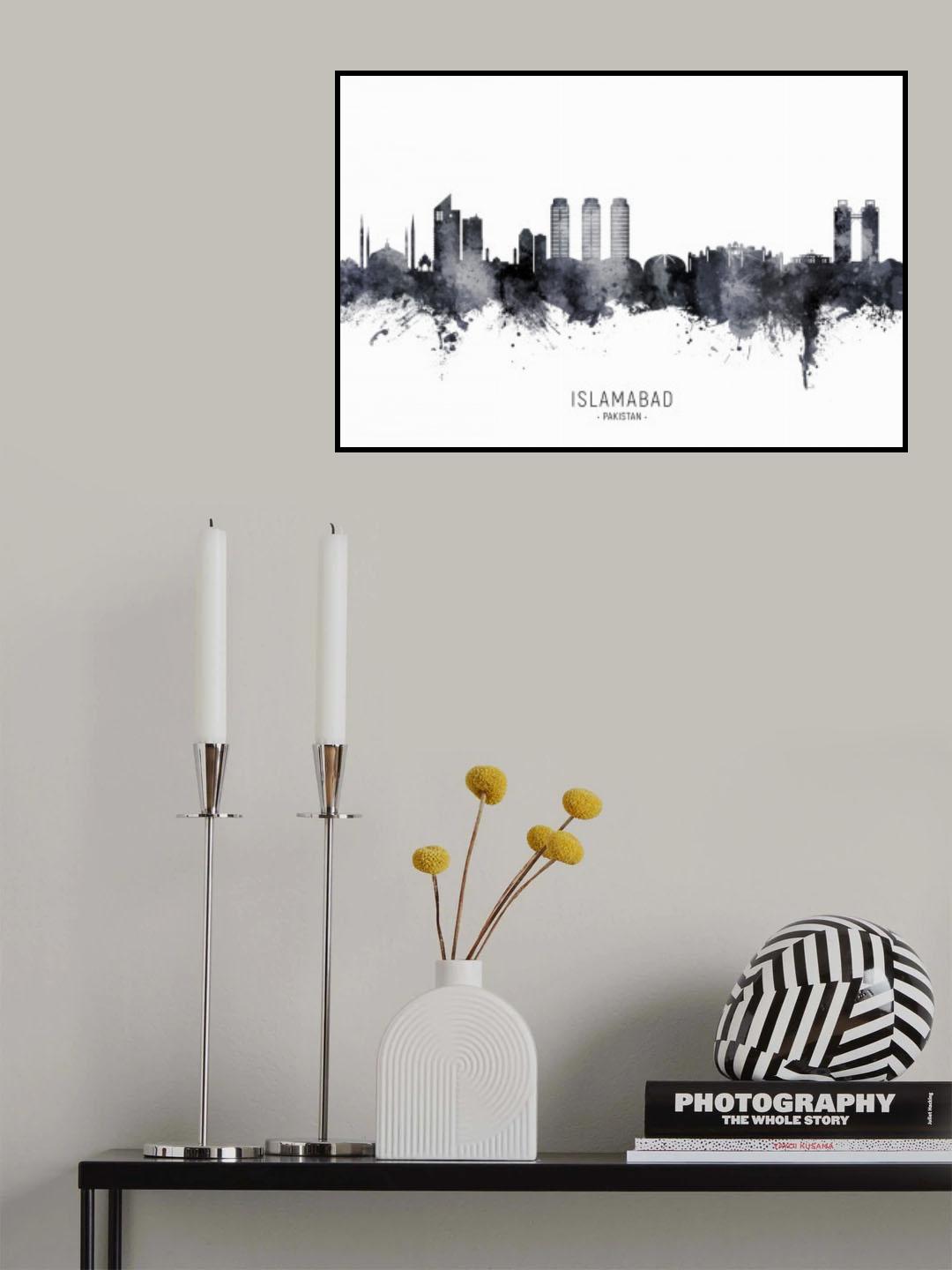 Islamabad Pakistan Skyline Poster och Canvastavla
