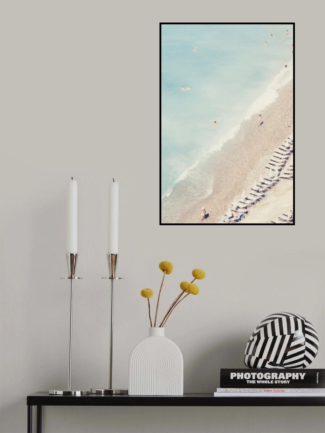 Sky Blue Riviera Poster och Canvastavla