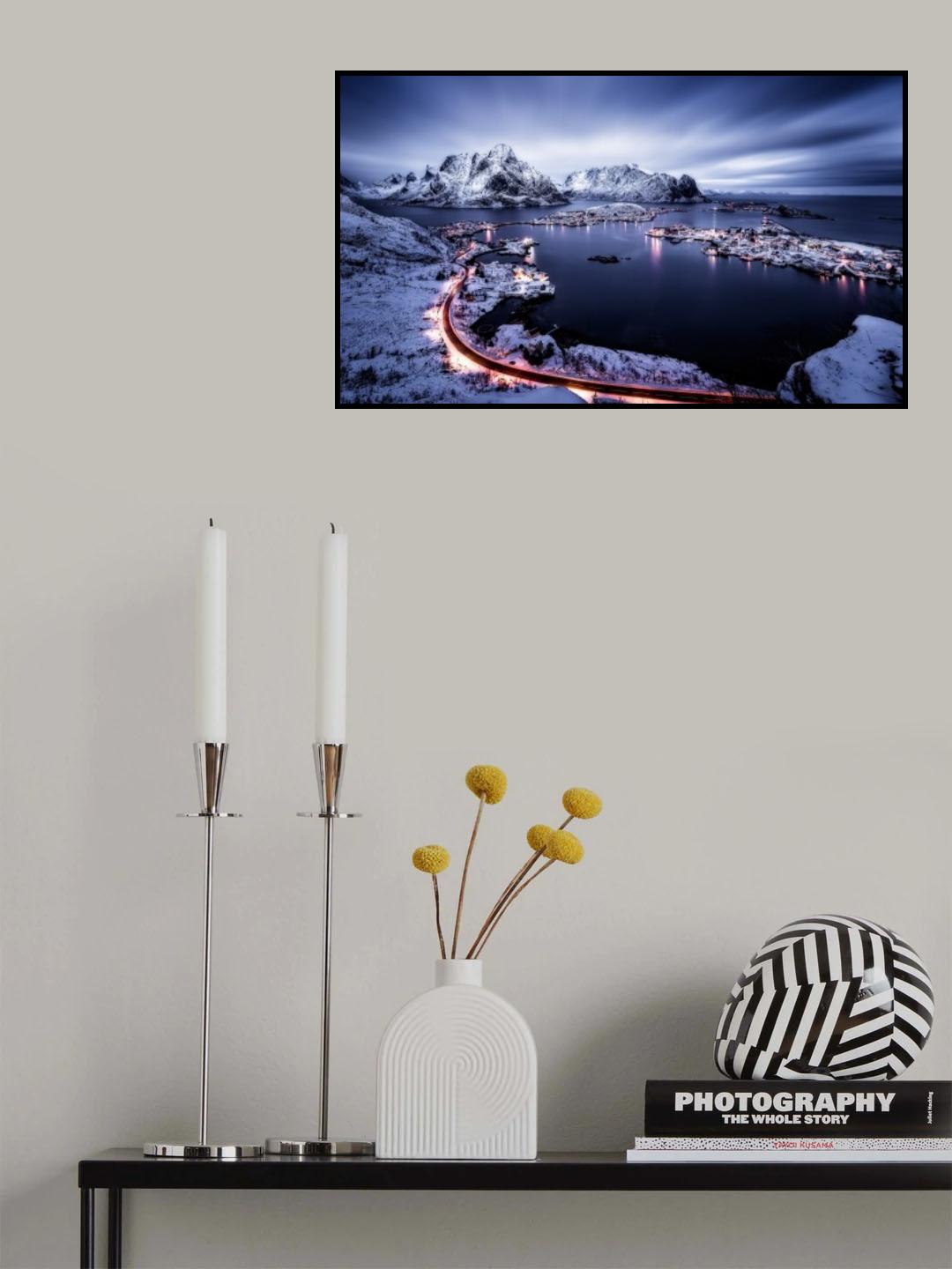 Reine Blue Hour Poster och Canvastavla