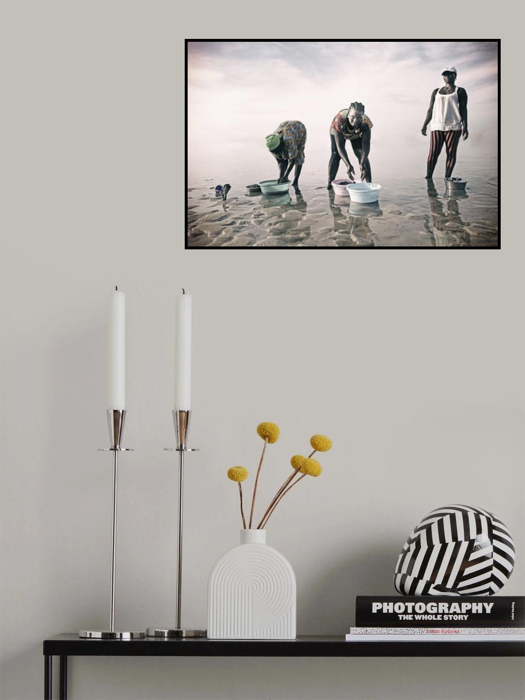 picking cockles Poster och Canvastavla