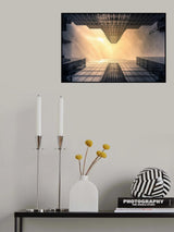 Reflections on the facade Poster och Canvastavla