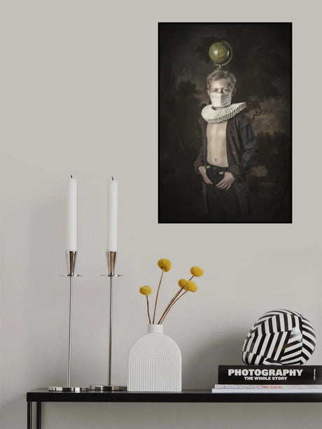 He carries all the worries of the world with him Poster och Canvastavla