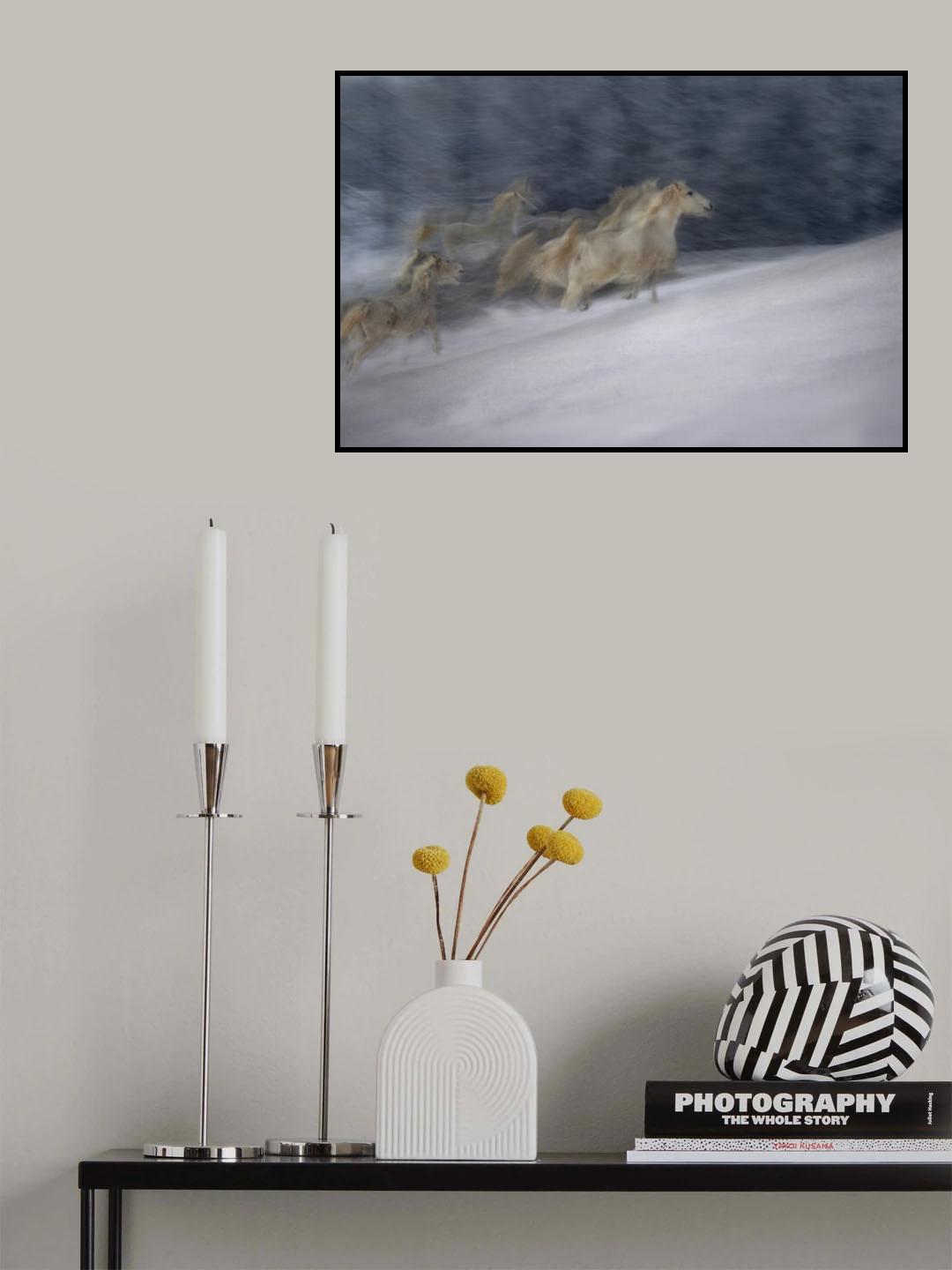 winter scene Poster och Canvastavla