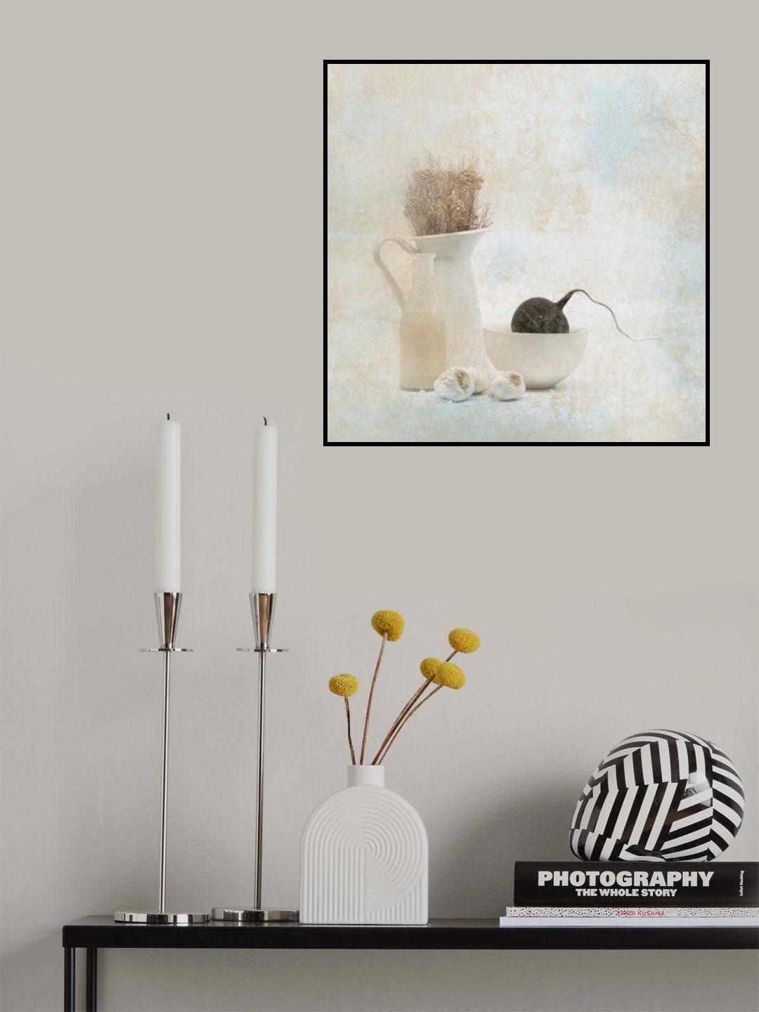 Soft impression with rammenas and milk Poster och Canvastavla