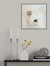 Soft impression with rammenas and milk Poster och Canvastavla