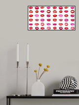 Lipstick kisses Poster och Canvastavla