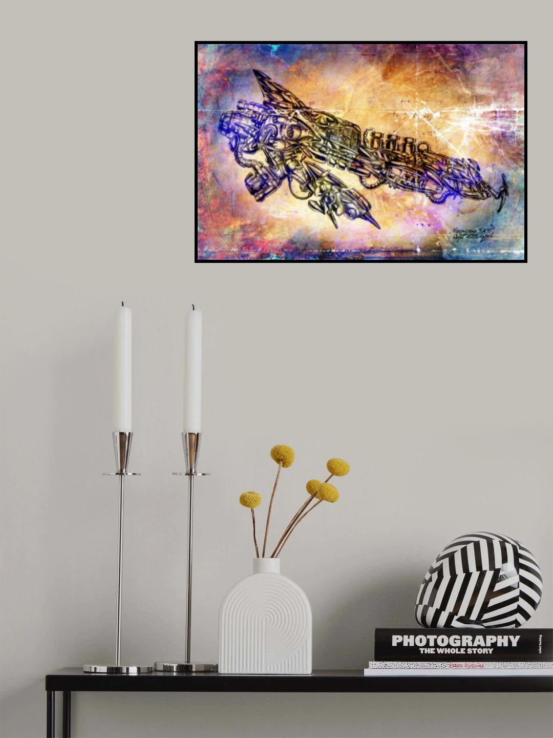 Space cosmic taxi Poster och Canvastavla
