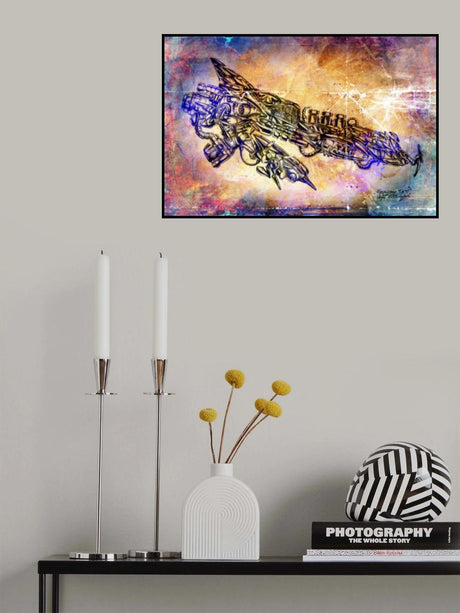 Space cosmic taxi Poster och Canvastavla