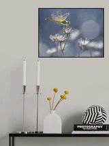 the yellow dragonfly Poster och Canvastavla