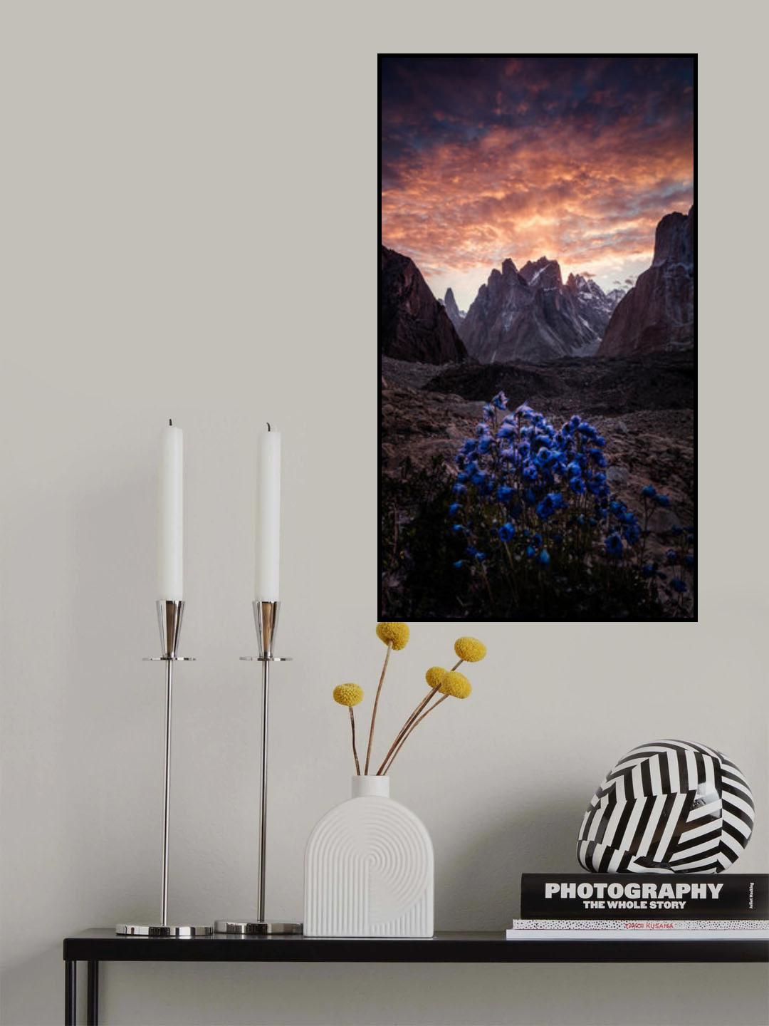 The flower of the magic world 《魔界蓝姬》 Poster och Canvastavla