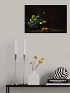 Still life with yellow tulips, Poster och Canvastavla