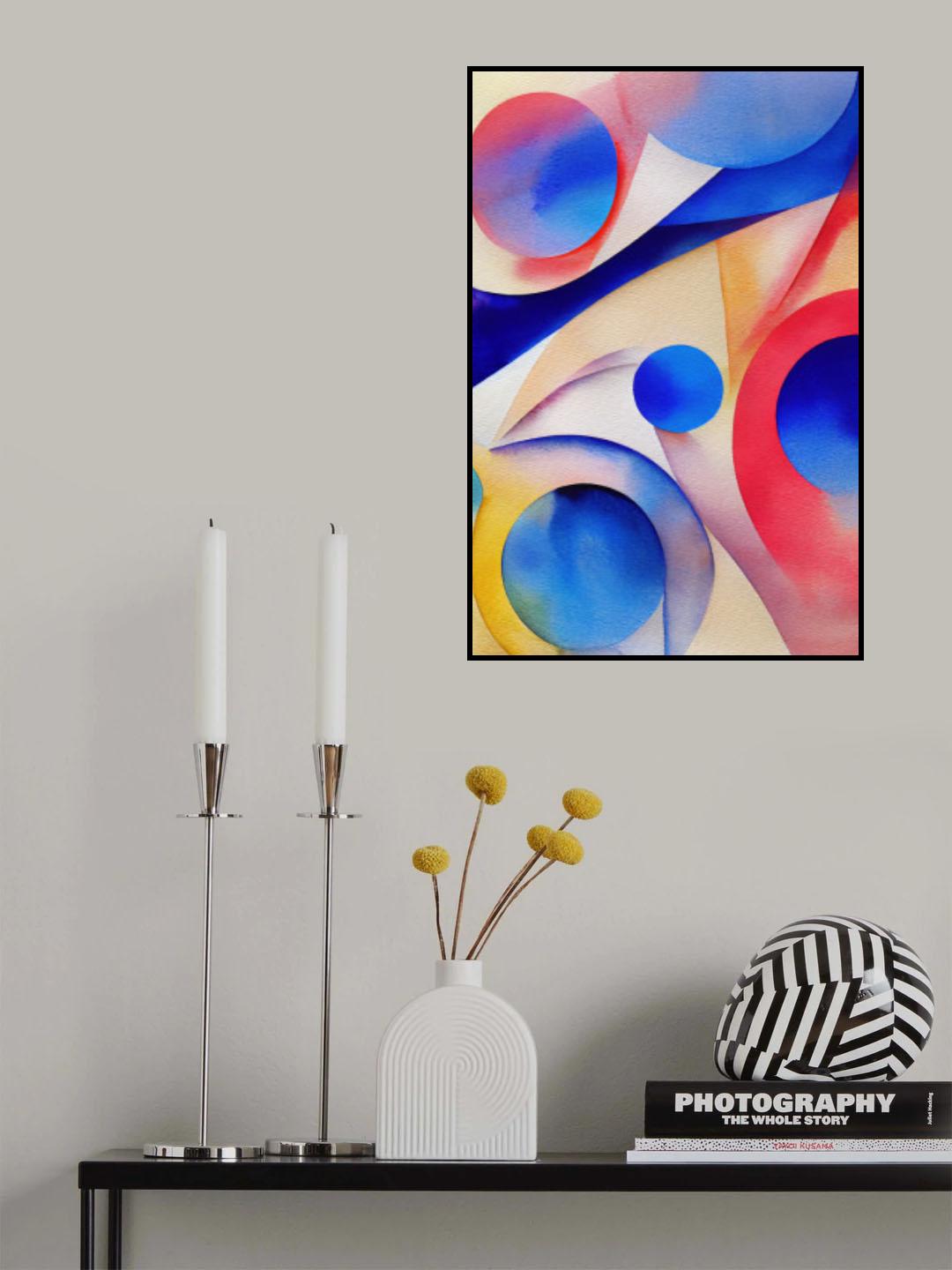 Nature Inspired Abstract Watercolor  (Day 10) Poster och Canvastavla