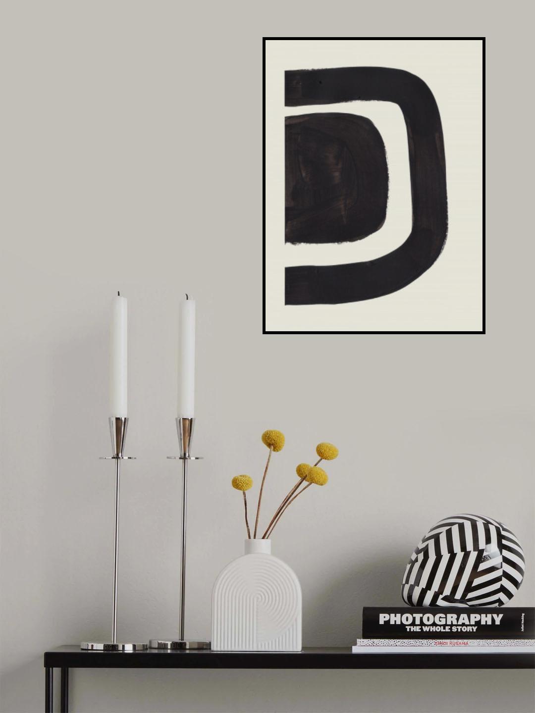 Ink Motif 19 Poster och Canvastavla