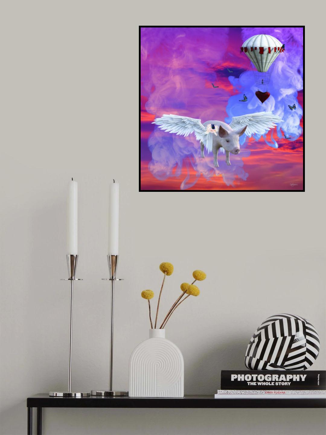 Pigs can't Fly Poster och Canvastavla