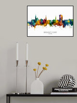 Broughty Ferry Scotland Skyline Poster och Canvastavla
