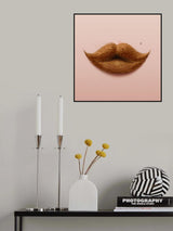 Moustache Kiss Poster och Canvastavla