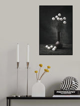 Still life with a bouquet of white balls Poster och Canvastavla