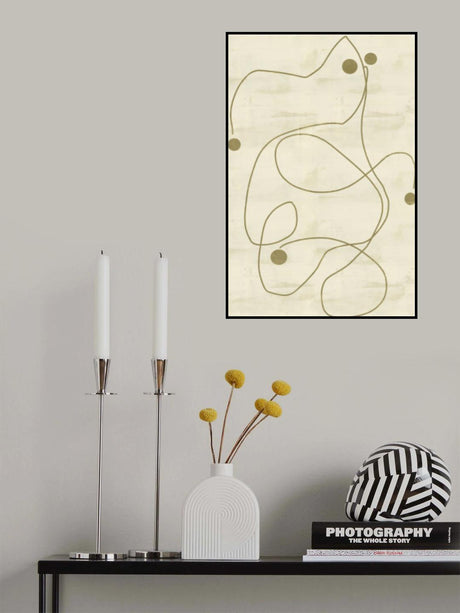 Neutral Lines and Dots 1 Poster och Canvastavla